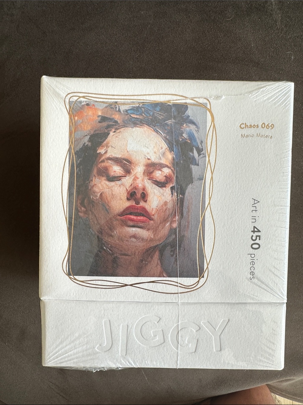 JIGGY 450-Piece Art Puzzle in Cream & Pink